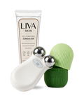 Set Dispositivo Tonificador Facial + Silicona Facial de Hielo + Gel Conductor | Liva Skin