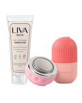Set Dispositivo Limpiador & masaje Facial + Silicona Facial de Hielo + Gel conductor | Liva Skin